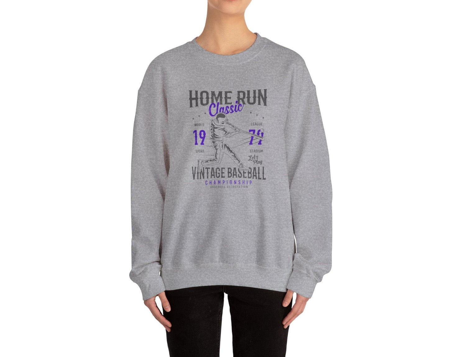 Vintage home run baseball sweatshirt