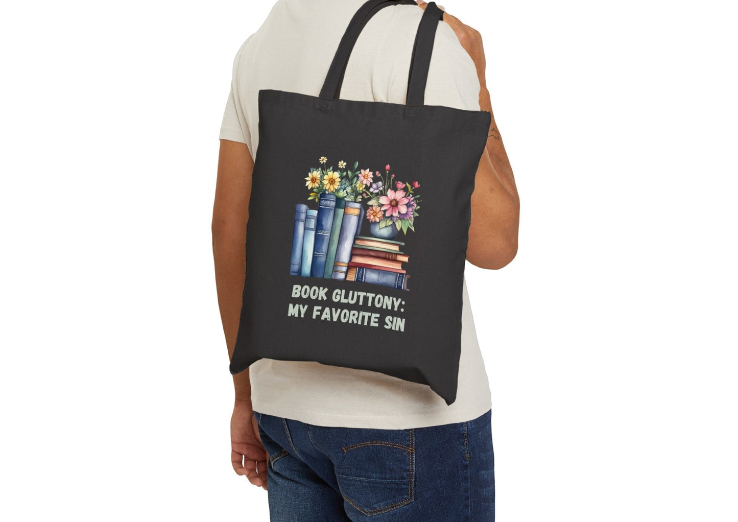 Book Gluttony: my favorite sin tote bag