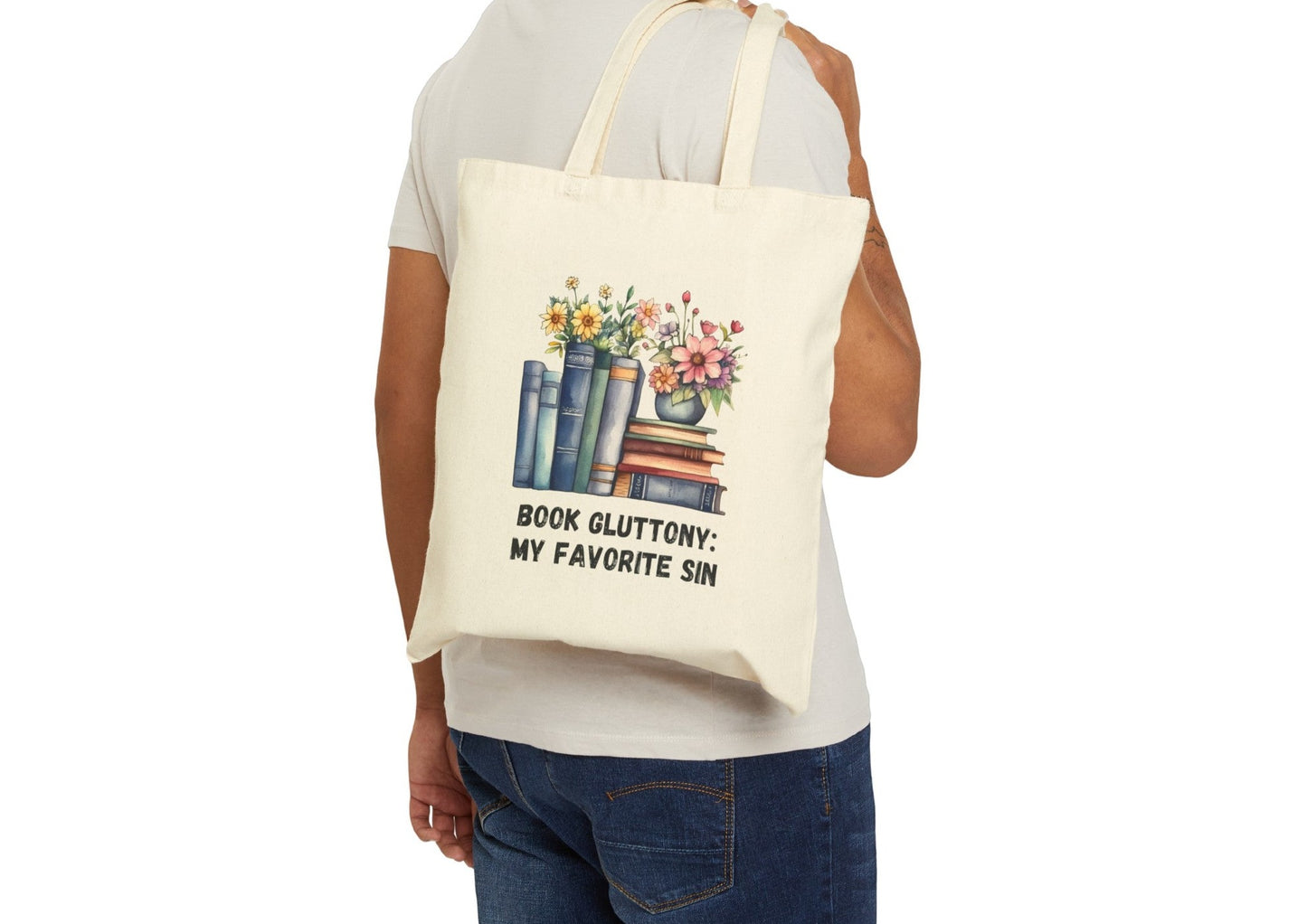 Book Gluttony: my favorite sin tote bag