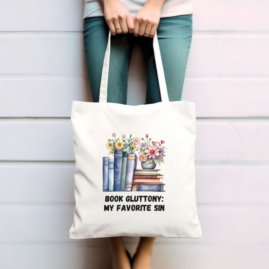 Book Gluttony: my favorite sin tote bag