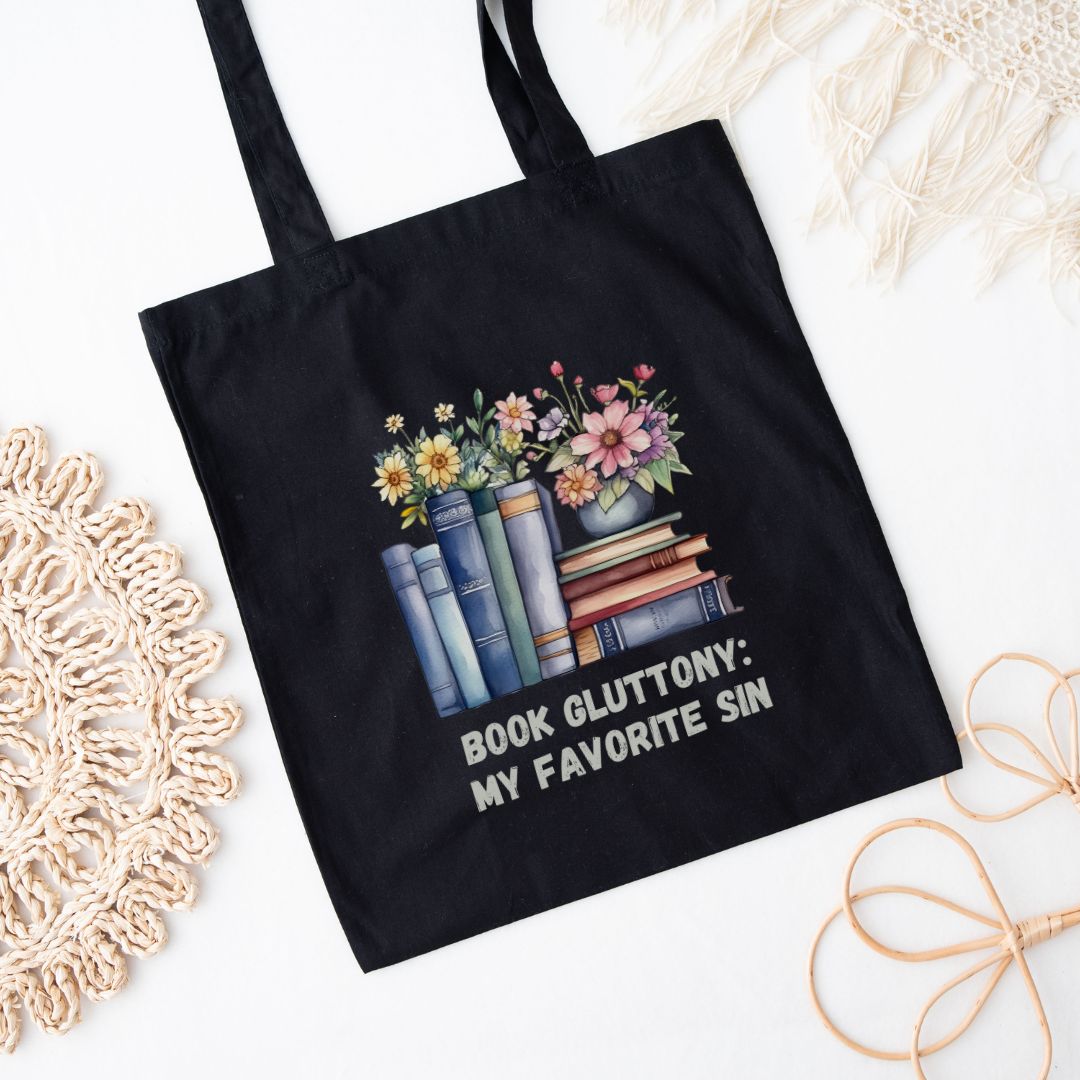 Book Gluttony: my favorite sin tote bag