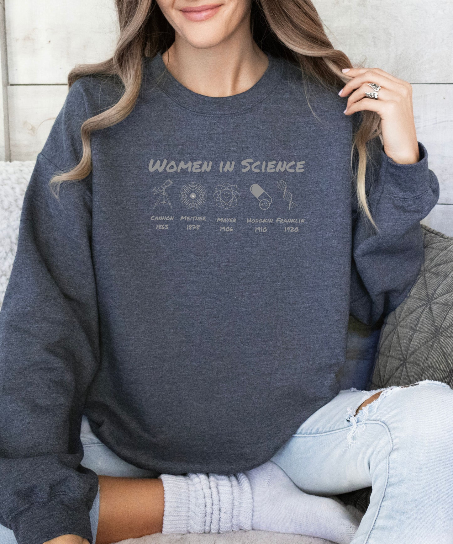Women in science STEM sweatshirt