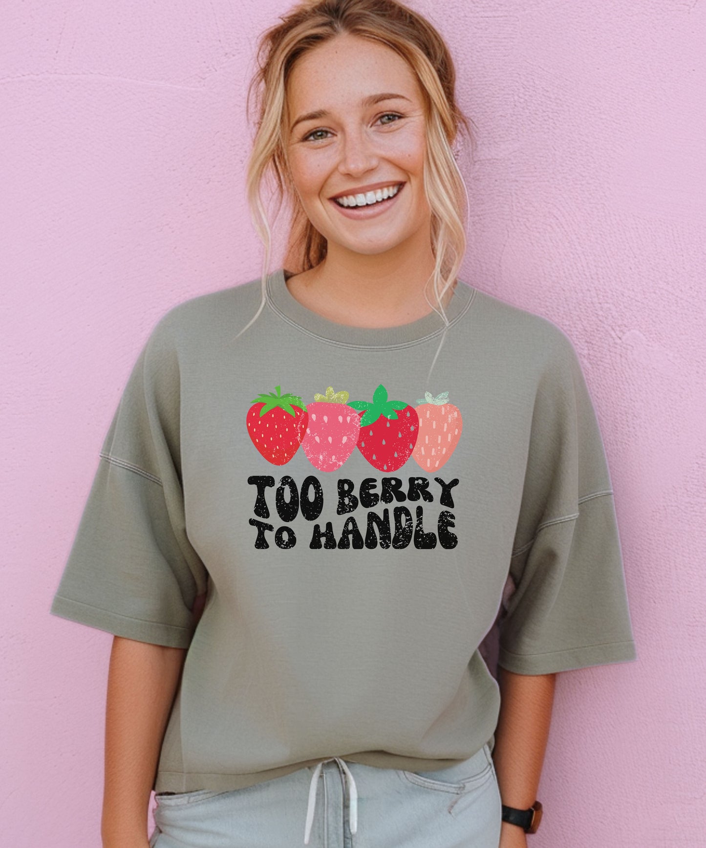 Comfort Colors Too berry to handle t-shirt