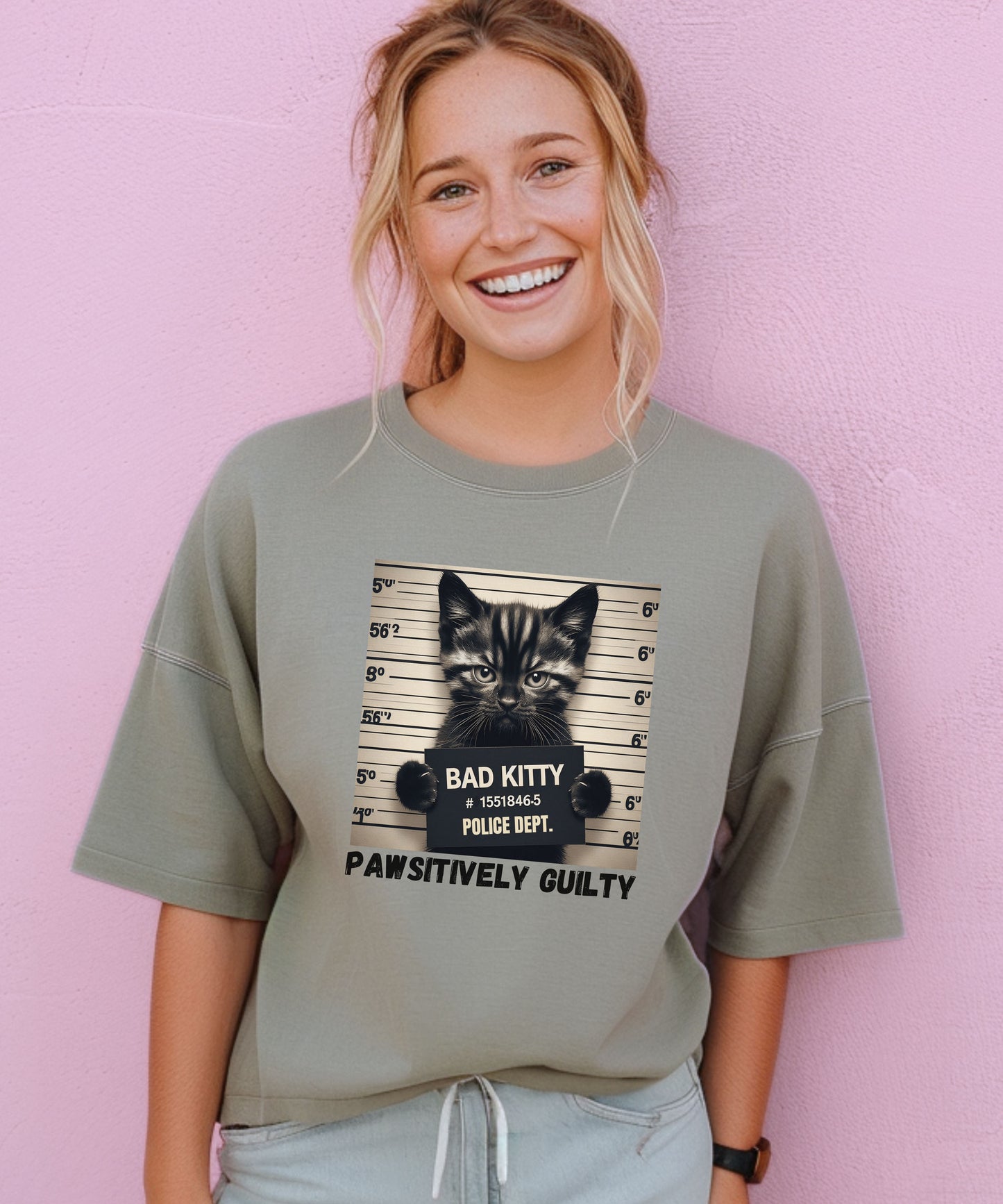 Comfort Colors Naughty cat t-shirt