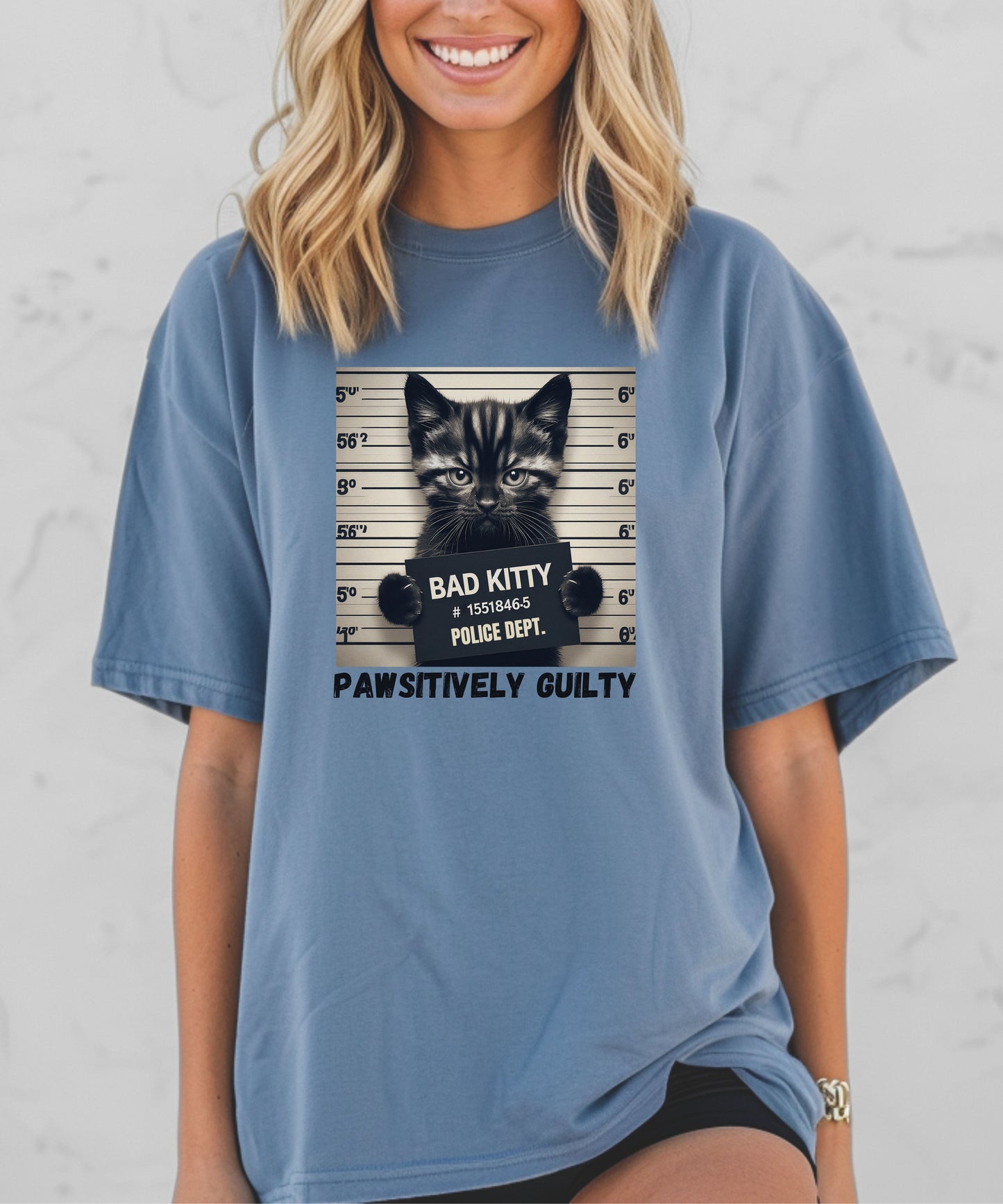 Comfort Colors Naughty cat t-shirt