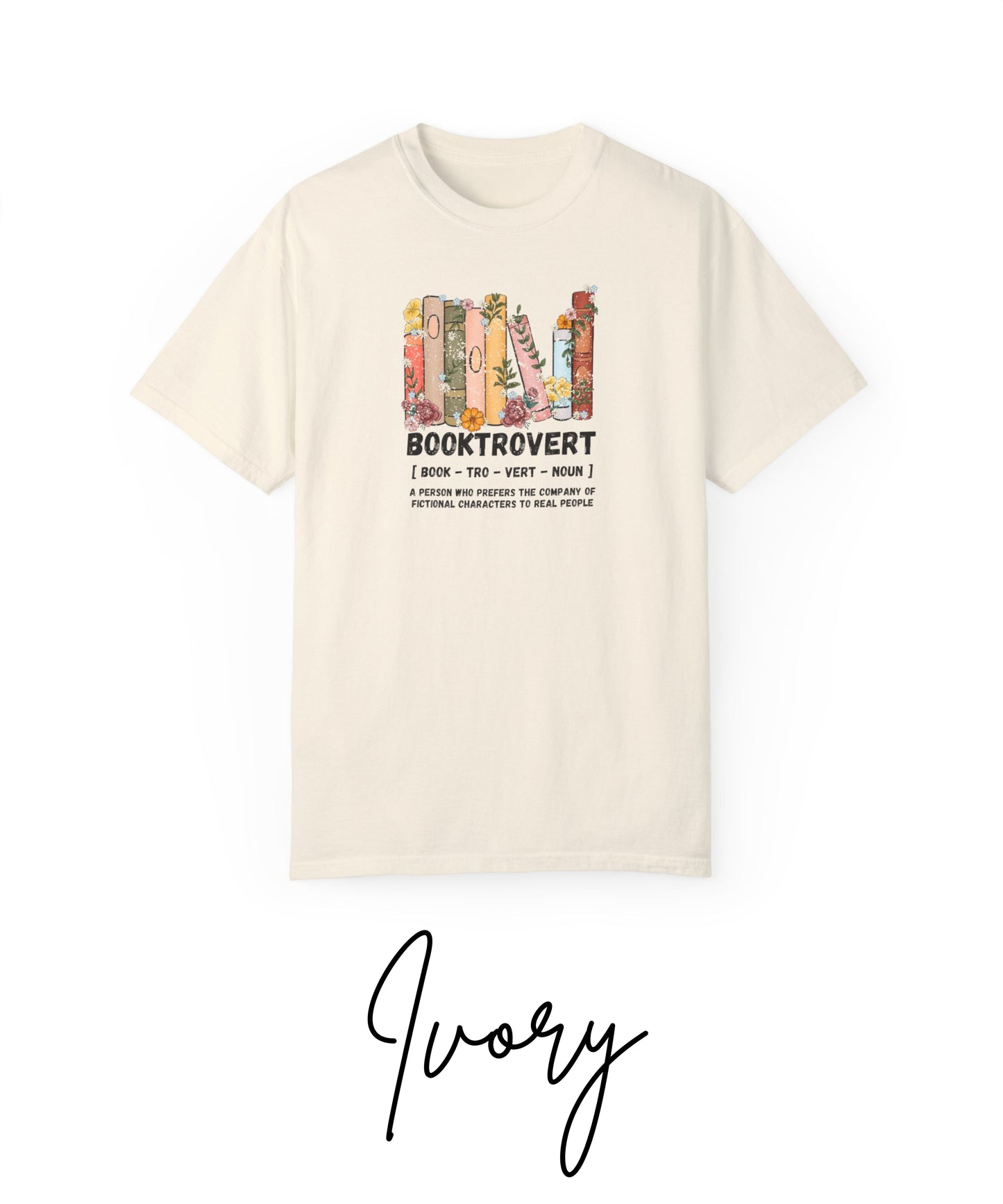 Comfort Colors Booktrovert t-shirt