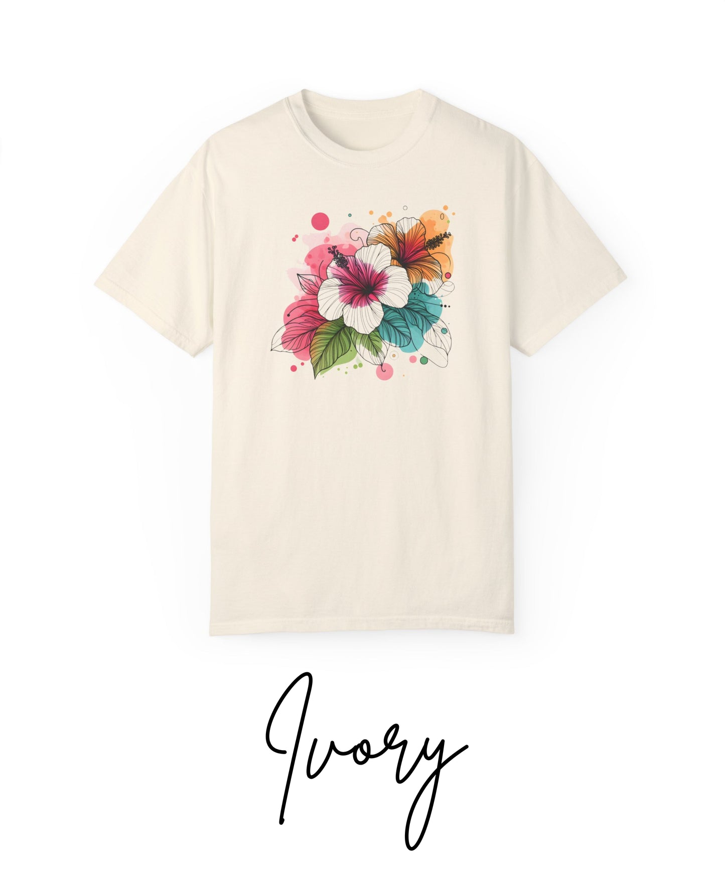 Comfort Colors Hibiscus t-shirt