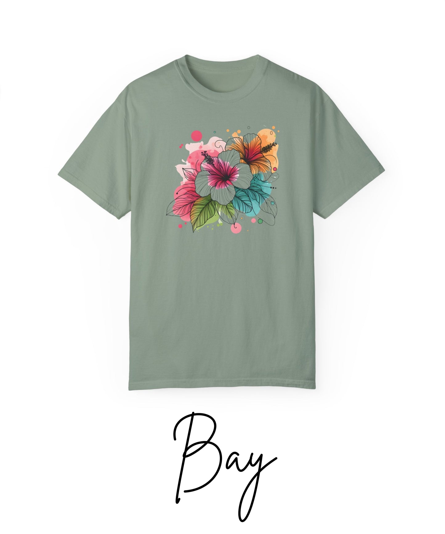 Comfort Colors Hibiscus t-shirt