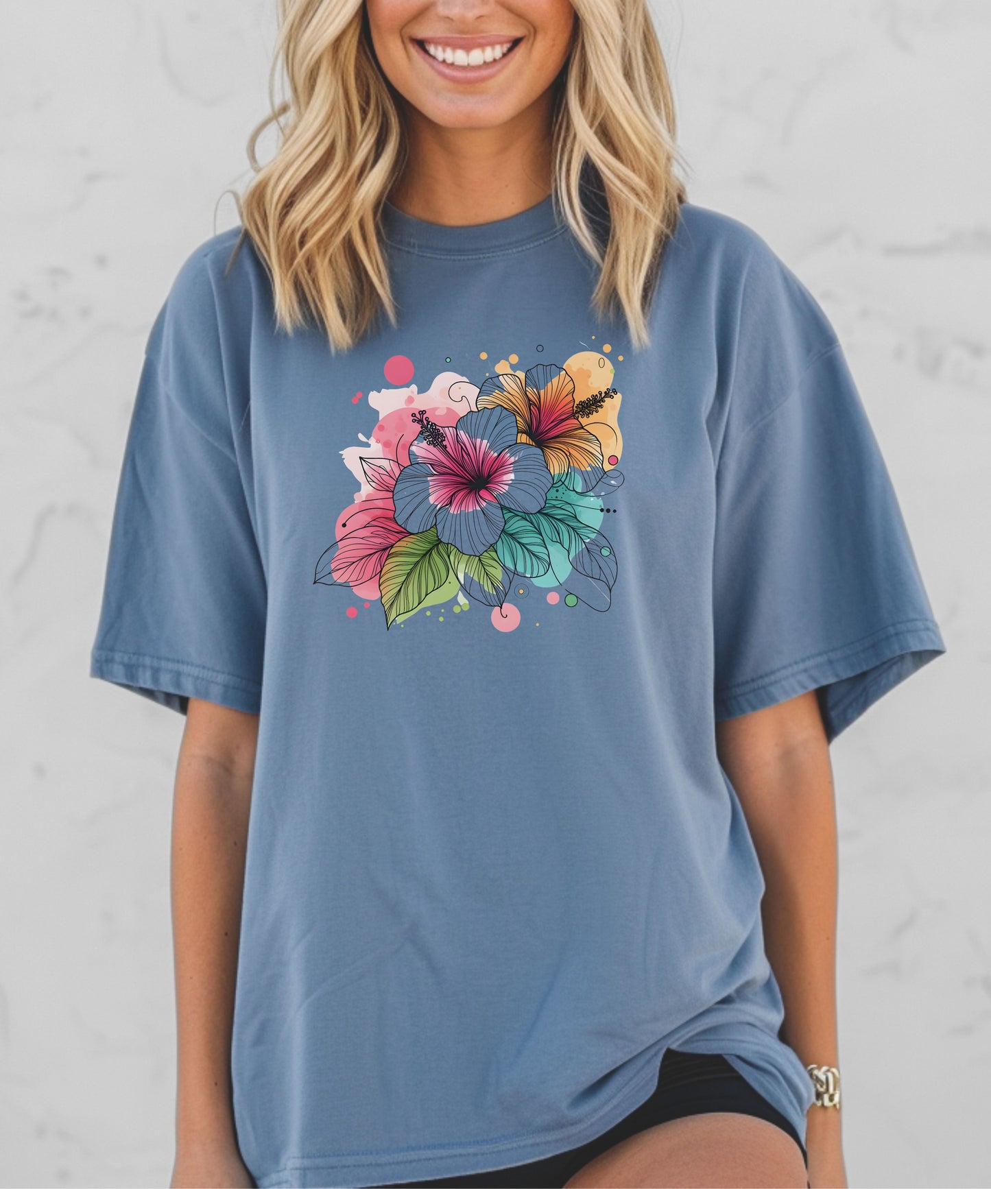 Comfort Colors Hibiscus t-shirt