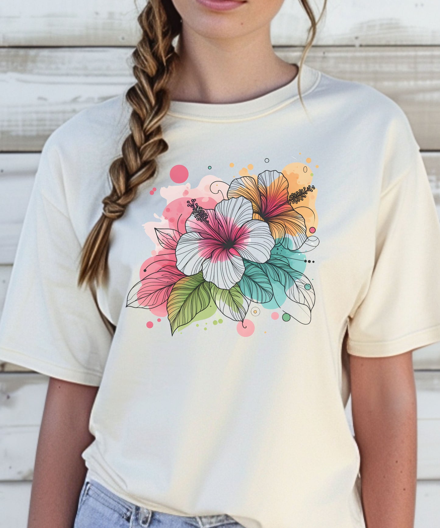 Comfort Colors Hibiscus t-shirt