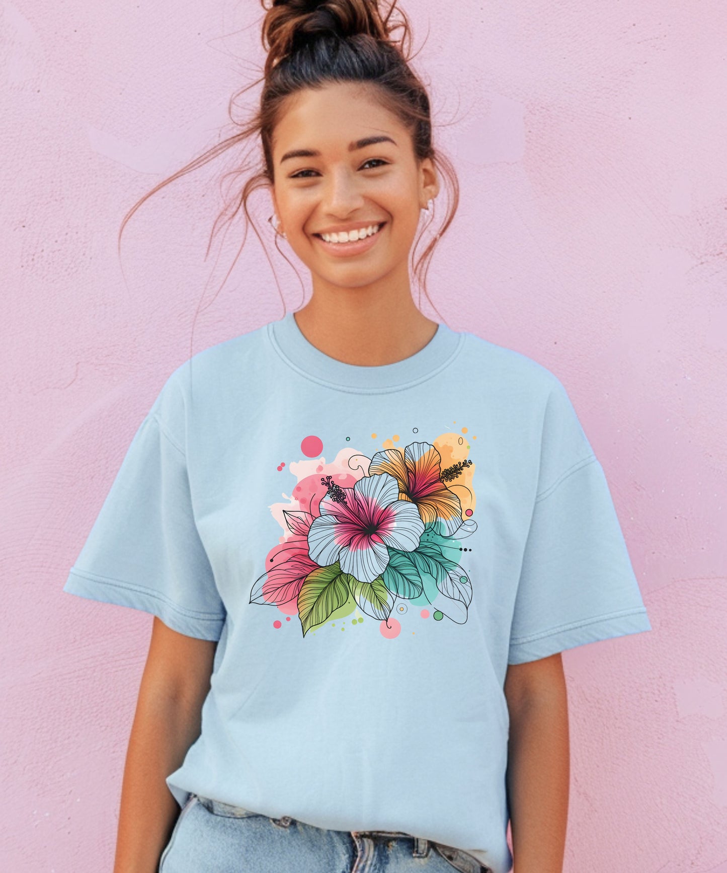 Comfort Colors Hibiscus t-shirt