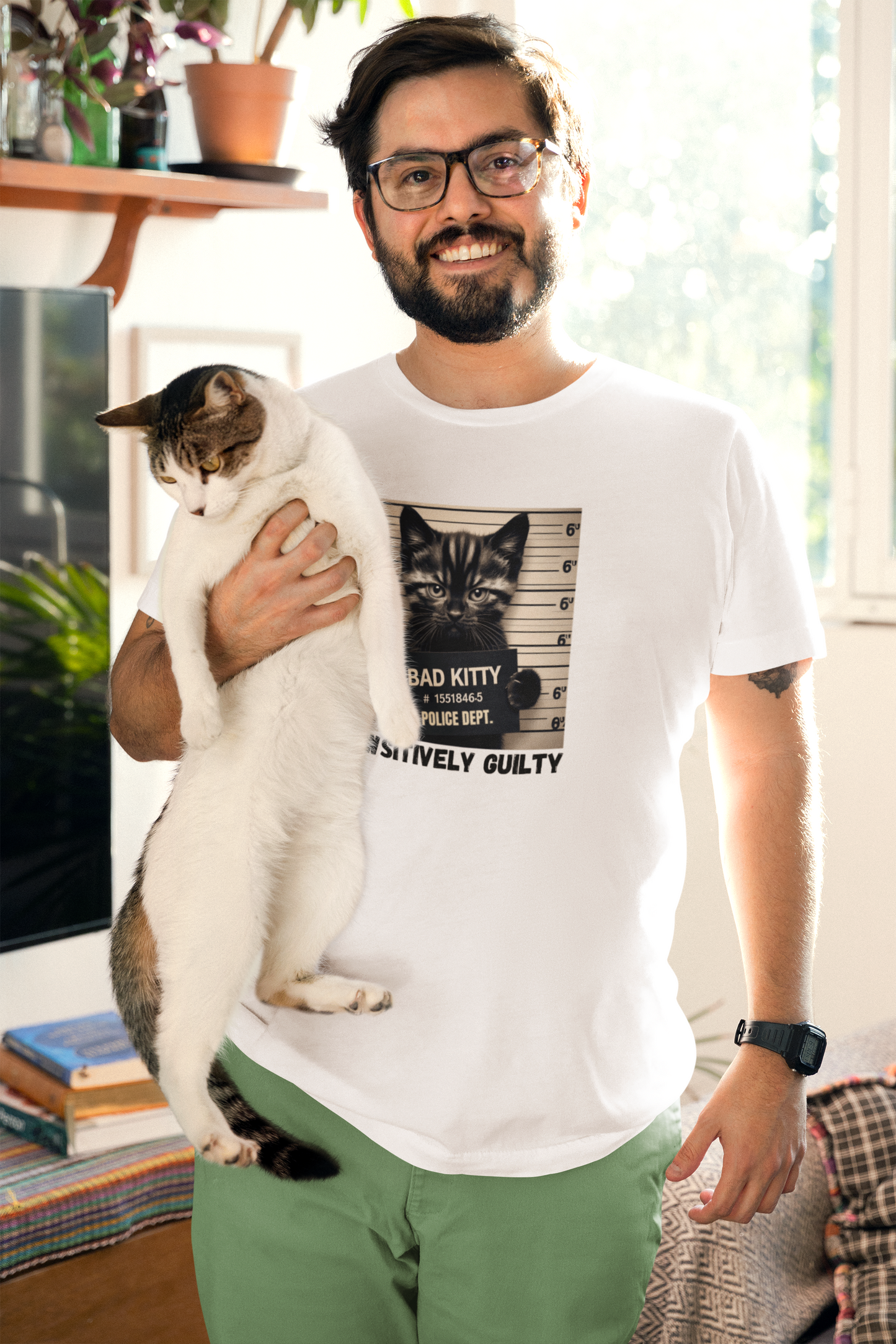 Comfort Colors Naughty cat t-shirt